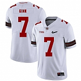 Ohio State Buckeyes 7 Ted Ginn Jr. White Diamond Nike Logo College Football Jersey Dzhi,baseball caps,new era cap wholesale,wholesale hats